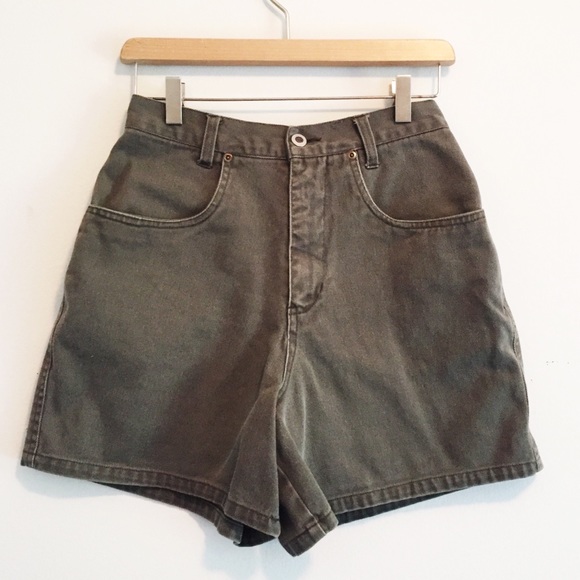 Vintage Pants - Vintage super high waisted mom jean shorts wedgie